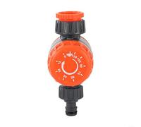 ZiStarlilife Automatic Watering Timer, Knob-Type Irrigation Controller with 0-120 Minute Adjustable Schedule, ABS Construction, Hose Connector, Black and Orange, for Garden and Outdoor