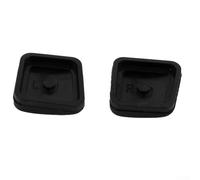 ZiStarlilife Automotive Door Handle Button Covers Cap Keyless Entry Rubber Replacement Parts For Mercedes for Benz S Class W220 215 SL R230 1999-2008 Black(Pair)