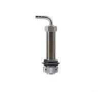 ZiStarlilife Beer Faucet Shank Elbow 304 Stainless Steel for Homebrew Setup Includes Back Nut 1/4 Barb Complete Kit Fits for KEGERATOR Fridge Tap 55MM 75MM 100MM 130MM Silvery Easy Installation(100MM)