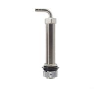 ZiStarlilife Beer Faucet Shank Elbow 304 Stainless Steel for Homebrew Setup Includes Back Nut 1/4 Barb Complete Kit Fits for KEGERATOR Fridge Tap 55MM 75MM 100MM 130MM Silvery Easy Installation(130MM)