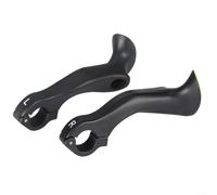 ZiStarlilife Bicycle Bar Ends 222Mm, Ergonomic Nylon Mountain Bike Handlebar Extensions With Fluorescent Night Glow For Enhanced Safety And Joint Pain Relief, Black