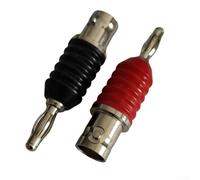 ZiStarlilife BNC Female To Dual 4Mm Banana Connector Binding Post Adapter For Test Equipment Oscilloscope Signal Generator Laboratory Electronic Workshop