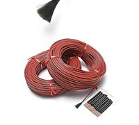 ZiStarlilife Carbon Fiber Heating Cable 12K, 33 Ohm Resistance, Silicone Insulation, Suitable For Home Heating Projects, The Highest Temperature Tolerance 200℃(10 m)