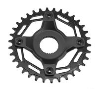 ZiStarlilife E-Bike Chainring 34T 36T 38T 40T Spider Adapter 104BCD for Bafang Aluminum Alloy Narrow Wide Chain Ring for Mid-Drive Motor M500 M510 for M600 M620 M420 Black(38TChainring+Adapter)