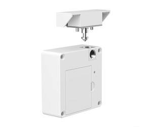 ZiStarlilife Electronic for rfid Cabinet Lock with Metal Core and Plastic Body, Programmable Key for Multiple Units, Fits Wooden Cabinets up to 38mm, Includes USB Cable and DIY Kit, Black(white)