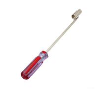 ZiStarlilife F Head Connector Removal Tool Metal Screwdriver With Extended Handle For High Density Video Equipment BNC For Matrix Installation Maintenance(Red stem)