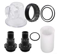 ZiStarlilife Filter Pump Assembly Compatible With SPS25 SPS50 SPS75 SPS100 Circulation Pump 8PCS Transparent Insert Pre-Filter Lid Suction Sieve O-Ring Seals