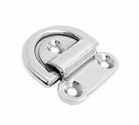 ZiStarlilife Folding Pad Eye Lashing D Ring Tie Down Anchor Point, 316 Stainless Steel, For Marine Boat Trailer Truck Horsebox Rope, Heavy Duty, High Strength, Easy Install