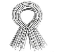 ZiStarlilife Galvanized Steel Fence Ties For T Post U Post Y Post, 100PCS Wire Fasteners With Twist-and-Secure Design For Farm Garden Sports Field Fencing(Circle)