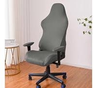 ZiStarlilife Gaming Chair Cover Stretch Office Computer Racing Seat Protector Spandex Elastic Armchair Slipcover For Home Office 8 Colors Available(Gray)