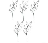 ZiStarlilife Garden Plant Climbing Brackets Set Of 5 Metal Support Fixing Frame For Indoor Outdoor Plants Black 32X11cm Space-Saving Design