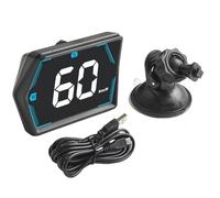 ZiStarlilife Gps Car Hud Head Up Display Digital Speedometer With Auto Overspeed Light Sensor Usb Powered Compact Black For Car Truck Motorcycle Real-Time Gps Speed Adjustable Brightness