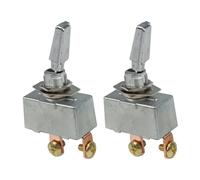 ZiStarlilife Heavy Duty 50A 12V Metal Toggle Switch Single Pole Single Throw ON OFF Rocker Control Switch, For Car Lights Fog Lamps Dome Light Automotive 2 Pin(2pcs)