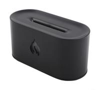 ZiStarlilife Huumidifier and Essential Oil Diffuser with 160ml Water Tank, Ultra-Quiet Operation, 7 Color LED Light, Auto Shut-Off Safety, Cozy Flame Effect for Bedroom(Black)