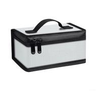 ZiStarlilife Lithium Battery Fireproof Storage Bag With Explosion-Proof Fiberglass Construction, Three-Dimensional Design For Safe Home And Industrial Use(silver)