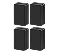 ZiStarlilife Magnetic Curtain Weights Windproof 4 Pairs Secure Curtains Tablecloths Or Flags Compacts 5X2.5x1.25cm For Indoor Outdoor Use Home Events(Black)