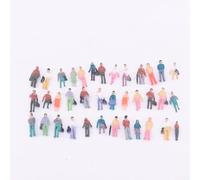 ZiStarlilife Model Railway Figures 200 Piece Set 1:100 & 1:150 Scale Standing & Seated Peoples for Train Layouts Scenery Diorama Landscapes Buildings OO Gauge