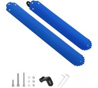 Zistarlilife Mudguard Foldable Adjustable For Fender With Wave Groove Drainage For 14-22 Inch Wheels, Rubber And Spring Steel, Front Or Rear Protection(Blue)
