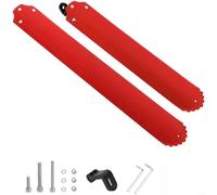 Zistarlilife Mudguard Foldable Adjustable For Fender With Wave Groove Drainage For 14-22 Inch Wheels, Rubber And Spring Steel, Front Or Rear Protection(Red)