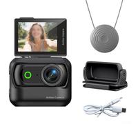 ZiStarlilife Panoramic Action Camera With Anti-Shake Technology, WiFi Connectivity, Magnetic Mount, Compact Thumb-Sized Design For Outdoor Adventures, Cycling And Sports(Black)