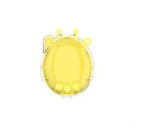 ZiStarlilife PC Protective Cover Case for Tamagotchi Connection Pet Game Console, Clear Hard Drop-Proof PC Shell with Lanyard, Purple or Yellow, Ideal for Travel and Daily Play(Yellow)