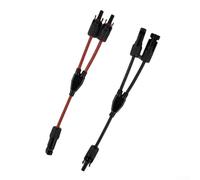 ZiStarlilife Photovoltaic Solar Connector Y Branch 3 Way Splitter Cable Parallel Connection Adapter for Solar Panel System for MC4-Compatible 2.5-6mm²(B)