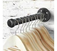 ZiStarlilife Pipe Shelf Brackets Wall Storage Shelf Holder Brackets Shelf Vintage Wall Mounted Floating Shelves Decorative for Industrial and Rustic Furniture(180mm)