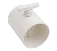 ZiStarlilife Plastic Air Volume Control Valve With 90° Adjustable Handle, Manual Round Switching Duct Check Valve For Precise Flow Regulation, White, Multiple Sizes For Home(110mm)
