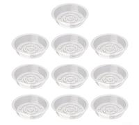 ZiStarlilife Plastic Plant Saucer Collection Transparent Drip Tray Set Indoor Outdoor Garden Planters Base Water Collection Container Round Pot Base 6-12 Inch(8Inch)
