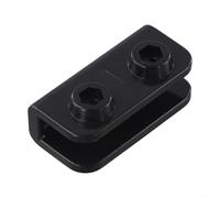 Zistarlilife Pop-Up Gazebo Replacement Connector 2-Way Rectangular Bracket For Glass Fiber Pole Tent Canopy Frame Repair Black 1 Or 4 Pack(1Pc)