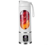 ZiStarlilife Portable Blender, 12-Blade With LED Display(7.4V White)