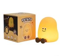 ZiStarlilife Potato Night Light, Soft Silicone Touch Control Lamp With 7 Color Modes, USB Rechargeable Bedside Lighting For Kids Room Nursery Decor, Up To 70H Low-Light Usage