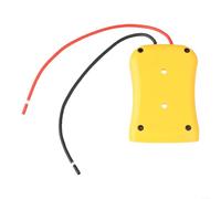 ZiStarlilife Power-Wheels Adapter 18V Battery Power Tool Adapter for DeWalt DIY Wired Connection Kit With External Power Supply For Workshop Projects Yellow(without fuse)