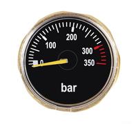ZiStarlilife Professional Scuba Diving Tank Pressure Gauge 350 Bar Compatible With M10x1 G1/8 Thread Brass Made For Diving Cylinder With Clear Scale Reading(M10x1 thread)