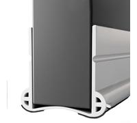 ZiStarlilife PVC Door Bottom Seal Strip 93Cm Windproof Noise Reduction Draught Excluder With Self Adhesives For Bedroom Interior Doors Energy Efficiency Gap Filler(white)