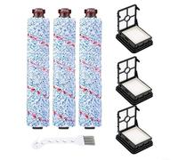 ZiStarlilife Replacement Parts For Bissell for CROSSWAVE, 3 Multi-Surface Brush Rolls, 3 HEPA Filters, 1 Cleaning Tool Kit, Compatible With Models 1868 1866, Easy Install For