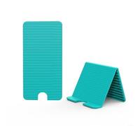 ZiStarlilife Silicone Phone Holder, Portable Foldable Multi-Angle Adjustable Stand Compatible With Mobile Phones And Tablets, Compact 15X8x1cm Design, Available In Black,(Green)