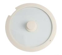 ZiStarlilife Silicone Pot Lid 18Cm 20Cm 26Cm With Tempered Glass Centre Heat-Resistant Non Spill Steam Vent Anti-Scald Handle Easy Clean For Various Cooking Pots Black White(B 26CM)