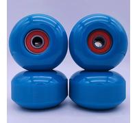 ZiStarlilife Skateboard Wheels 52x32mm PU 95A with ABEC-9 Bearings, Smooth Ride for Street Cruising and Longboard Skating, Set of 4, 9 Color Options(Blue)