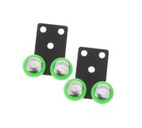 ZiStarlilife Sliding Wardrobe Door Wheels, Heavy-Duty Iron Nylon Rollers For Quiet Smooth Gliding, 42X40x14mm Cabinet Hardware Replacement For Home Office Storage Solutions,(2PCS)