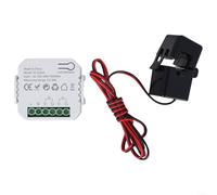 ZiStarlilife Smart for ZigBee Energy Monitor with Current Sensor Clamp Bidirectional Power Consumption Meter AC 100-240V Real Time Electricity Usage Monitoring Device(1CT)