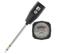 ZiStarlilife Soil pH and Moisture Meter with Metal Probe for Accurate Testing, Large Screen Display, Compact Portable Design, for IDEAL for Gardens, Lawns, Farms, Indoor Plants(15cm)