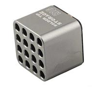 ZiStarlilife Soldering Iron Tips Storage Box, 16-Hole Magnesium Silicon Alloy Organizer For C115/C210/C245/T12, Heat-Resistant Case With Rounded Corners For Clean Desktop Workshop