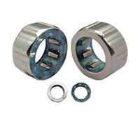 ZiStarlilife Stainless Steel One-Way Reel Fishing Bearing Sleeves For Abu Revo4 Beast Fishing Reel, 12X18x9mm Reel Repair Part, Silver Color Accessory