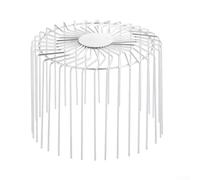 ZiStarlilife Stainless Steel Roof Drain Downpipe Filter With Hollows Design For Water Flow And Anti-Clogging Leaf Guards Compatible With PVC Balcony Garden Drains(200mm tube)