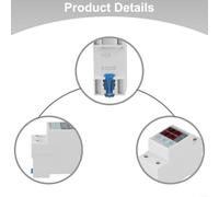 ZiStarlilife SVP-916 Adjustable Voltage Surge Protector with Current Limiting 40A 63A 80A Circuit Breaker Over Under Voltage Protection Automatic Recovery Display(63A)