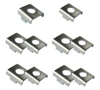 ZiStarlilife Training Wheels Vertical Bracket Set 23mm and 25mm Iron Stabiliser Support for Children’s Locating Mount Plate Gasket Easy Installation 10pcs Silver