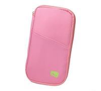 ZiStarlilife Travel for passport Holder, Multifunctional Ticket Organizer With Multiple Slots For ID & Credit Cards, Compact Document Storage Bag For Men Women, Pink(Pink)