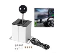 ZiStarlilife USB Emulator Gear Shifter For Logitech G29 G27 G25 G920 For Thrustmaster T300RSGT, Metal Construction Racing Simulator Transmission For ATS ETS Dust WRC For Windows 10 7 For XP(6-speed)