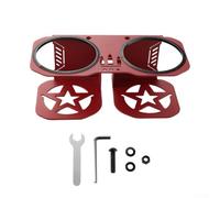 ZiStarlilife Water Bottle Holder For Polaris For RZR 1000/800/570/200 For UTVs With Secure Clip-On Installation And Protective Rubber Rings To Prevent Spills On Rough Terrain(Red)